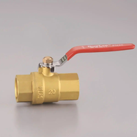 Vanne à boisseau sphérique en laiton forgé à chaud, personnalisable en usine, avec levier allongé et filetage femelle pour eau, gaz, huile, OEM ODM