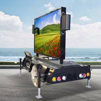 Haute qualité LED panneau d'affichage numérique signe Mobile camion remorque P2.5P3P4P5 véhicule Led écran d'affichage 3 côtés pour spectacles publicité