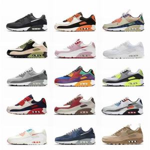 Chaussures de sport décontractées pour hommes et femmes, respirantes, en mesh, de haute qualité, vente en gros, <span class=keywords><strong>Max</strong></span> <span class=keywords><strong>90</strong></span>, chaussures de course, chaussures à coussin d'<span class=keywords><strong>air</strong></span> - Product Image 1