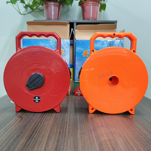 Ruban de signalisation portable 2 en 1 rouge et blanc, en toile, emballé dans une boîte, conforme à la norme OSHA JX-50 - Product Image 2