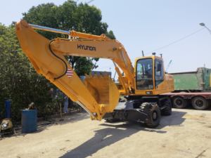 Excavateur Hyundai 210w-7 d'occasion sur roue pelle sur chenilles machine excavateur Hyundai 210w-7 d'occasion - Product Image 6