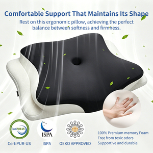 <span class=keywords><strong>Almohada</strong></span> de Espuma Viscoelástica Cervical JeeBay OEM ODM Ergonómica, Transpirable, Lavable, con Funda, para Dormir de Lado, Alivia la Presión - Product Image 4