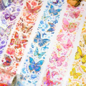 Benutzer definierte DIY Journal Planer Washi PET Klar Transparente Niedliche Aufkleber Klebeband Papier & Film
