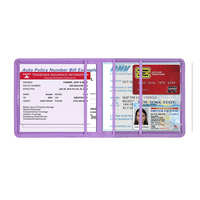 Porte-documents personnalisé en cuir PU pour véhicule et voiture Porte-cartes d'enregistrement et d'assurance Vente en gros
