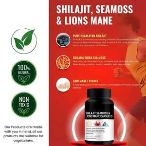 Pure Shilajit <span class=keywords><strong>Gold</strong></span> Capsules Shilajit Natuurlijk Biologisch Energie Supplement 1000mg Himalaya Shilajit Capsules voor Mannen - Product Image 5