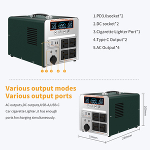 Điện cầm tay cung cấp 500wh với năng lượng mặt trời nạp tiền và Type-C nhanh chóng sạc năng lượng mặt trời điện thoại di động ngân hàng 500W 800W 1000W - Product Image 4