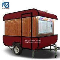 Caravane alimentaire, chariot BBQ mobile, kiosque de restauration, camion de cuisine de rue, remorque à hot-dogs, chariot à café, restaurant électrique sur roues