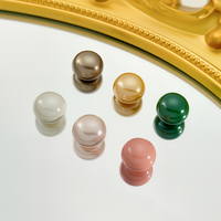 Perles en plastique ABS multicolores à trou unique en forme de bouton, accessoires pour la fabrication de bijoux, de colliers et de bracelets.