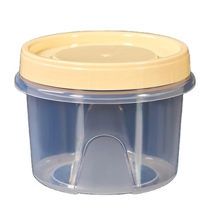 Recipiente Redondo de 500 ml para Almacenamiento en Refrigerador, Apto para Microondas, para Guardar Refrigerios y Frutas, Caja para Mantener Alimentos Frescos, Ideal para Camping - Product Image 1
