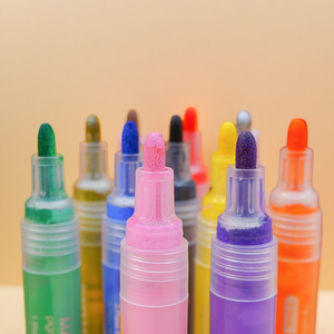 Stylos de peinture acrylique 28 couleurs Multi-Tip Diy Art Rock Marker Waterproof Metallic OEM Permanent Pen - Product Image 4