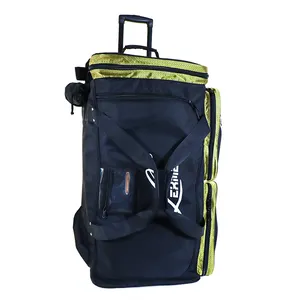 حقيبة معدات البيسبول ذات الشعار المخصص سعة كبيرة متعددة الوظائف حقيبة بيسبول بعجلات للرياضات الخارجية