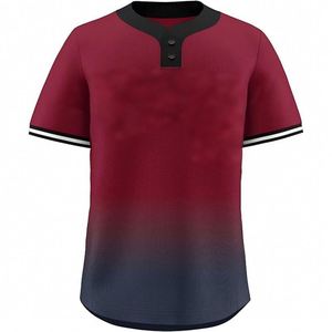 High Quality Wholesale Oem Softball Custom Unisex Sport Plain <b>Baseball</b> Jersey - Product Image 2