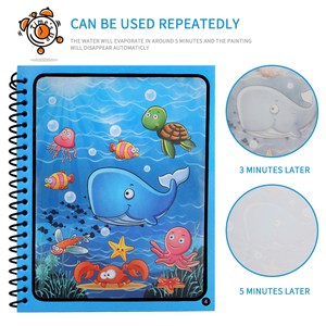 Quaderno Magico Colorato con Disegni ad Acqua, Rilegatura a Spirale, Formato A5/A6/B6, Giocattolo Educativo per Colorare, Regalo di Compleanno per Bambini - Product Image 6