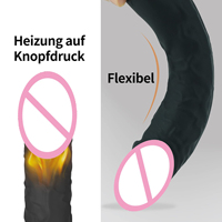 Estimulador de Clítoris con 10 Modos de Vibración Intensa, Juguetes Sexuales para Mujeres Adultas, Calentamiento del Punto G, Dildo Realista de Silicona de 22 cm, Vibrador Anal