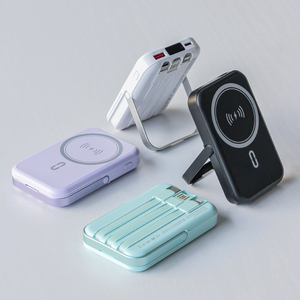 5000 Mah Mobile Phone Power Bank With <b>Cable</b> Fast Charging Digital Display <b>Type</b> <b>C</b> 5000mah Magnetic Wireless Powerbank - Product Image 4
