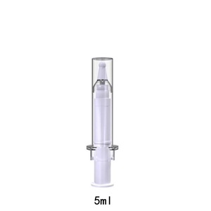 Cosmetic Dual Layer Round Applicator <strong>Container</strong> Syringe Shaped Unique Airless <strong>Injection</strong> 5ml 10ml 15ml 20ml Eye Cream Bottles - Product Image 5