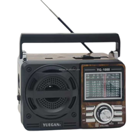 Radio 9 bandes AM/FM SW1-8 haute sensibilité YG-1088, stéréo sans fil, haut-parleur puissant, en plastique, recharge AC/DC, USB/TF