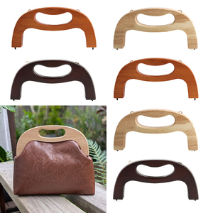 <span class=keywords><strong>Asa</strong></span> de madera <span class=keywords><strong>para</strong></span> bolso con cierre de beso y marco de bloqueo <span class=keywords><strong>para</strong></span> la fabricación de carteras DIY - Product Image 2