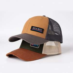 Casquettes de sport imprimées multicolores avec logo, casquette et chapeaux de course, vente en gros de chapeaux de camp unis à 5 panneaux à la mode personnalisée - Product Image 1