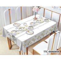 Nappe Rectangulaire Imperméable en PVC Anti-Fuite et Anti-Huile, Housse en Vinyle Écologique Facile à Nettoyer pour la Maison, les Buffets et les Événements de Restauration