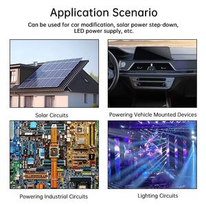 미니 DC-DC 조정 가능한 벅 파워 모듈 입력 5-80V ~ 5V-24V 전원 출력 태양 에너지 회로용 알루미늄 기판 모듈 - Product Image 6