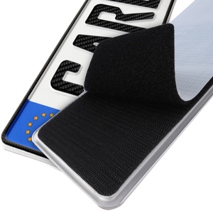 Autocollant de <span class=keywords><strong>plaque</strong></span> d'immatriculation allemand largement utilisé support de <span class=keywords><strong>plaque</strong></span> d'immatriculation de voiture crochet et boucle adhésif - Product Image 3