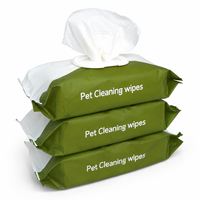 Lingettes pour animaux de compagnie pour chiens et chats, 100 pièces, parfum floral, lingettes de toilettage avec aloe vera, vitamine E, hypoallergéniques, sans rinçage, nettoyage en profondeur doux