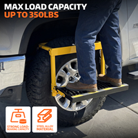 Marchepied pliable réglable pour camion et camping-car, marchepied de roue robuste, antidérapant, résistant à la rouille, en acier, convient aux pneus de 8 à 13 pouces