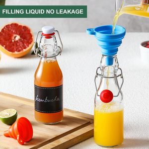 Botellas de Vidrio Herméticas con Tapa Abatible para Elaboración de Cerveza y Fermentación de Kombucha con 2 Vertedores - Product Image 4