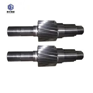 china manufacturer customized large forged steel fixed transmission drive Helical gear shaft