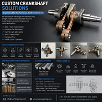 Usine de vilebrequins de moteur OEM/ODM sur mesure de haute précision pour les équipes de course et les fabricants de drones, moteur de drone Dorne
