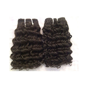 Extensions de cheveux humains naturels bouclés du Cambodge en gros, perruques non traitées, tissage Genius, exportateur fabricant, qualité best-seller - Product Image 6