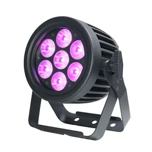 屋外IP65ステージライト7X10W Led RGBW 4 In 1 Dmx512 Led Par Light For Park