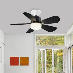 Ventiladores de techo LED modernos, pequeño Control remoto eléctrico, atenuación, Bombilla portátil E27, enchufe de baño, luz de ventilador con Control remoto - Product Image 2