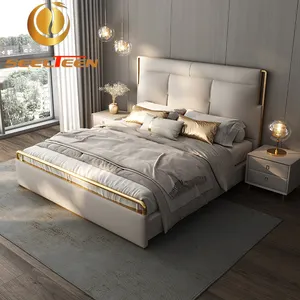 特大木制新模型卧室设计床