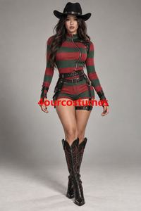 4Ourcostumes Costume de sorcière pour spectacle sur scène, déguisement d'Halloween pour enfants, costume de fille de la cavité pour la vente en gros - Product Image 1