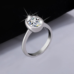 Anello in Argento Sterling 925 con Moissanite Marca MuShan, Anello Nuziale Placcato Oro 18K, Brevetto MST, Anelli Raffinati - Product Image 4