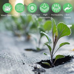 Toile Anti-Mauvaises Herbes pour Jardin, Couverture de Sol Agricole, Toile Paysagère, <span class=keywords><strong>Film</strong></span> de <span class=keywords><strong>Paillage</strong></span> Plastique - Product Image 4