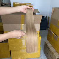 Extensions de cheveux en kératine italienne en gros, cheveux humains doublement étirés Remy