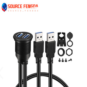 Cable de extensión para panel de salpicadero de coche, cable de extensión de enchufe auxiliar, <span class=keywords><strong>usb</strong></span> 3,0, doble macho a hembra, sata a <span class=keywords><strong>usb</strong></span> 3,0 - Product Image 3