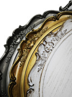 Assiette de Présentation Ovale en PP Doré Écologique, Motif Personnalisé pour Mariage, Fête, Rangement de Bonbons et Biscuits, Style Sud-Ouest – Vente en Gros