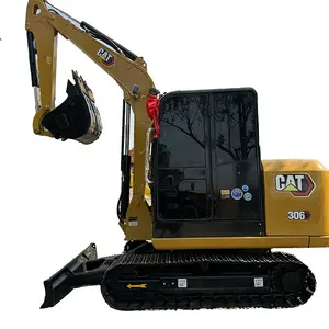 Excavadora de gato usada en perfecto estado, oruga cat306E para construcción, excavadora CAT 306 cat306e2