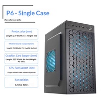 Assembly Full Tower Computer Case Desktop ATX ITX MATX Small Host Full Side Transparent Acrylic Business Office DIY Shell