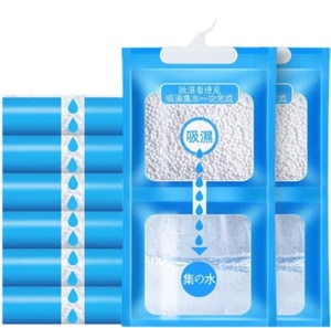 Sachets <span class=keywords><strong>d</strong></span>éshumidificateurs suspendus au chlorure de calcium longue durée (CaCl2) – Protection anti-moisissure et anti-gerçons de 60 jours pour sous-sols, armoires et placards - Product Image 2