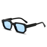 Lunettes de soleil de luxe rétro 2026 pour hommes, monture carrée épaisse, de marque, noires, pour la lecture et la protection solaire, également adaptées aux femmes