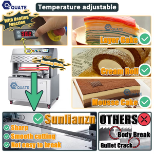 Machine à découper les gâteaux et pâtisseries Tiramisu, machine à découper les gâteaux ronds, le pain et les toasts à ultrasons, machine à couper en cubes 600x400, Happy Birthday - Product Image 6