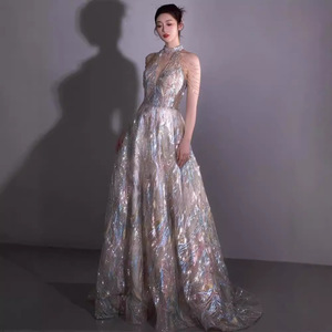 Robe de soirée S3800R 2025 haut de gamme, nouvelle collection, élégante, pour scène, avec jupe bouffante - Product Image 3