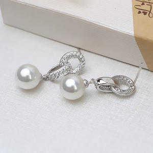 Gancho de Oreja de Plata S925 con Borla Larga, Pendientes de Perlas Modernos para Mujer, Accesorio de Bricolaje, Producto Semiterminado 1236, Bandeja Hueca - Product Image 2