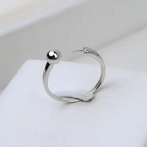 Anillo Abierto Ajustable Wenchi S925 de Plata para Joyería DIY con Perlas, Modelo 16684 para Niñas, Ideal para Actividades de Baile - Product Image 2