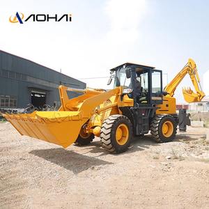 Yeni Mini 4x4 tekerlekli kazıcı ekskavatör yükleyici traktör Huade hidrolik silindir motor ve pompa-fabrika fiyat - Product Image 1